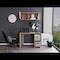 Tuhome 19.6 / 12.6 in. D X 28.9 / 13.4 in. H, 39.3 / 39.3 in. W X Laminate, Multi-color CDT5967 - alternate 1